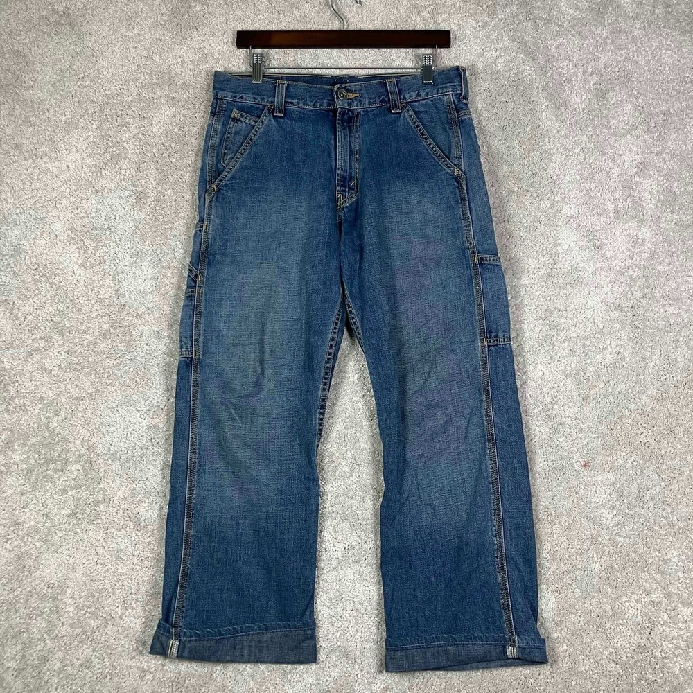Levi's Carpenter Womens Jeans Mens 30x34 Blue Denim Utility Workwear Medium Wash